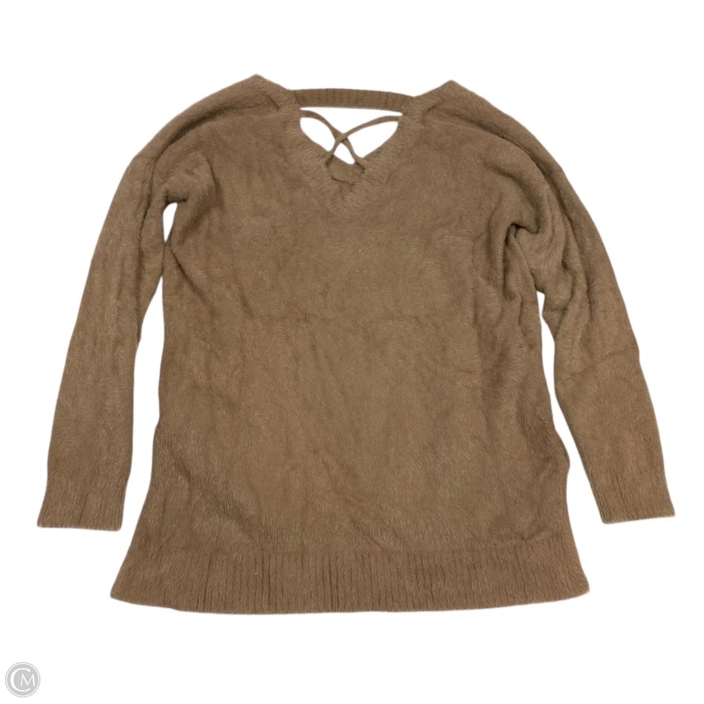 Sweater By Pink Rose In Brown, Size: L