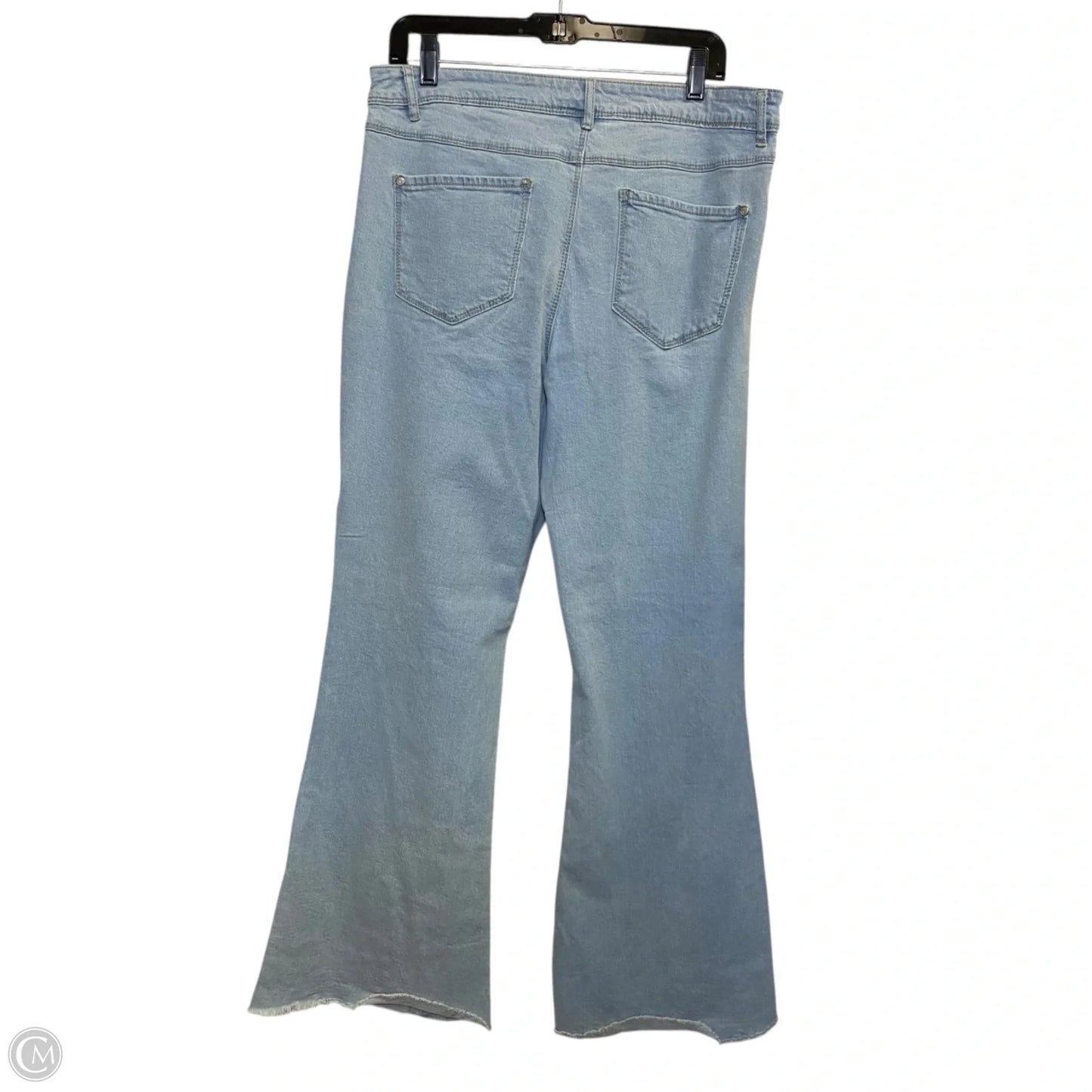 Jeans Flared By Cato In Blue Denim, Size: 14