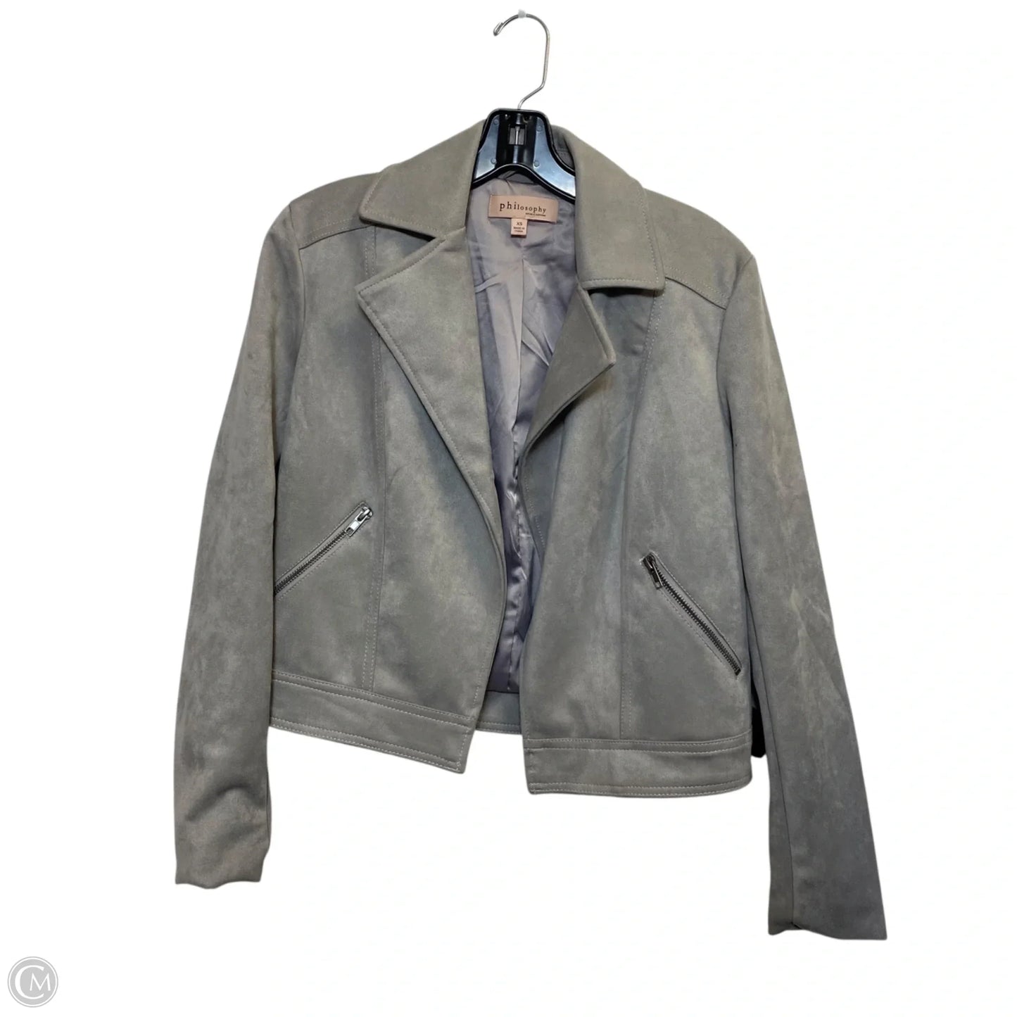 Blazer By Philosophy In Grey, Size: Xs