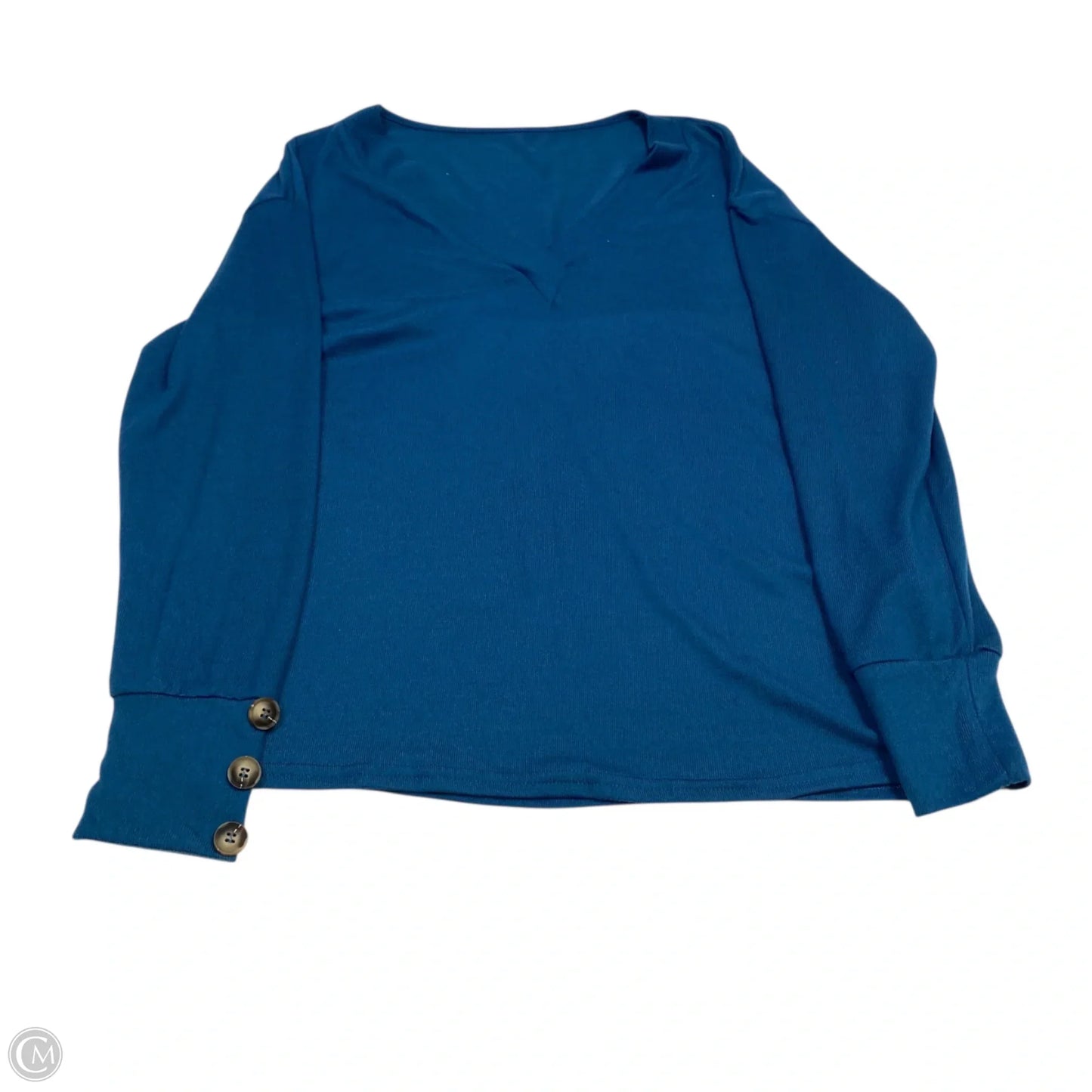 Top Long Sleeve By Shein In Blue, Size: M