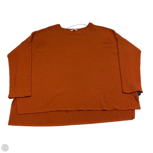Sweater By Time And Tru In Orange, Size: Xl