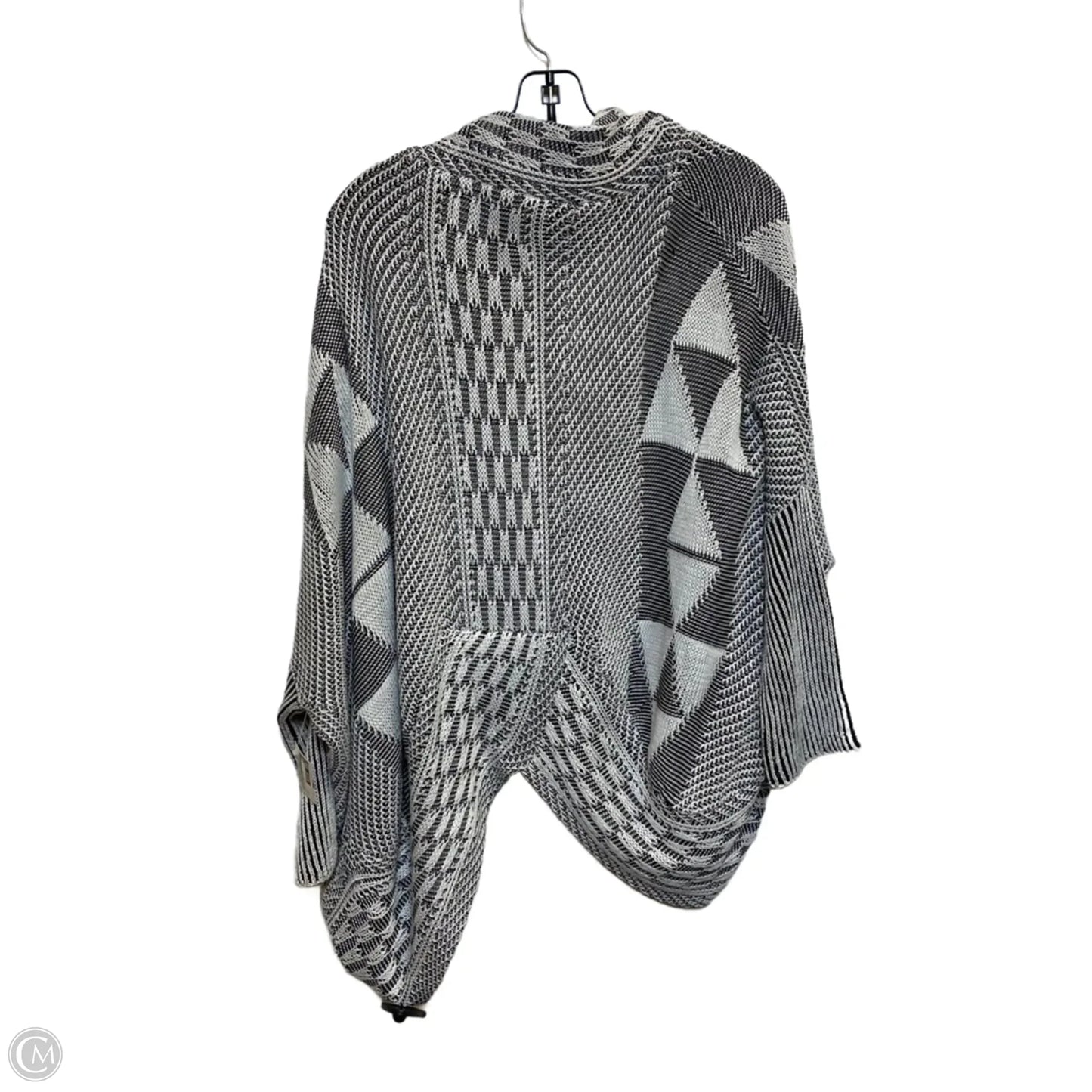 Sweater Cardigan By Paper Crane In Black & White, Size: S