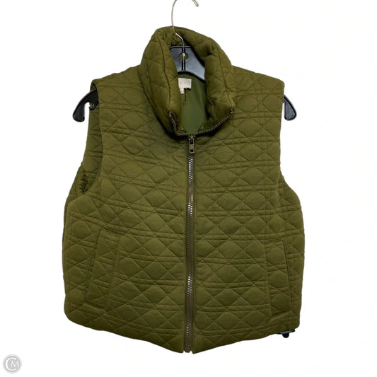 Vest Puffer & Quilted By Entro In Green, Size: S