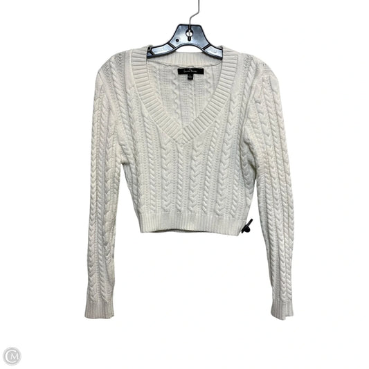Sweater By Love Tree In White, Size: L