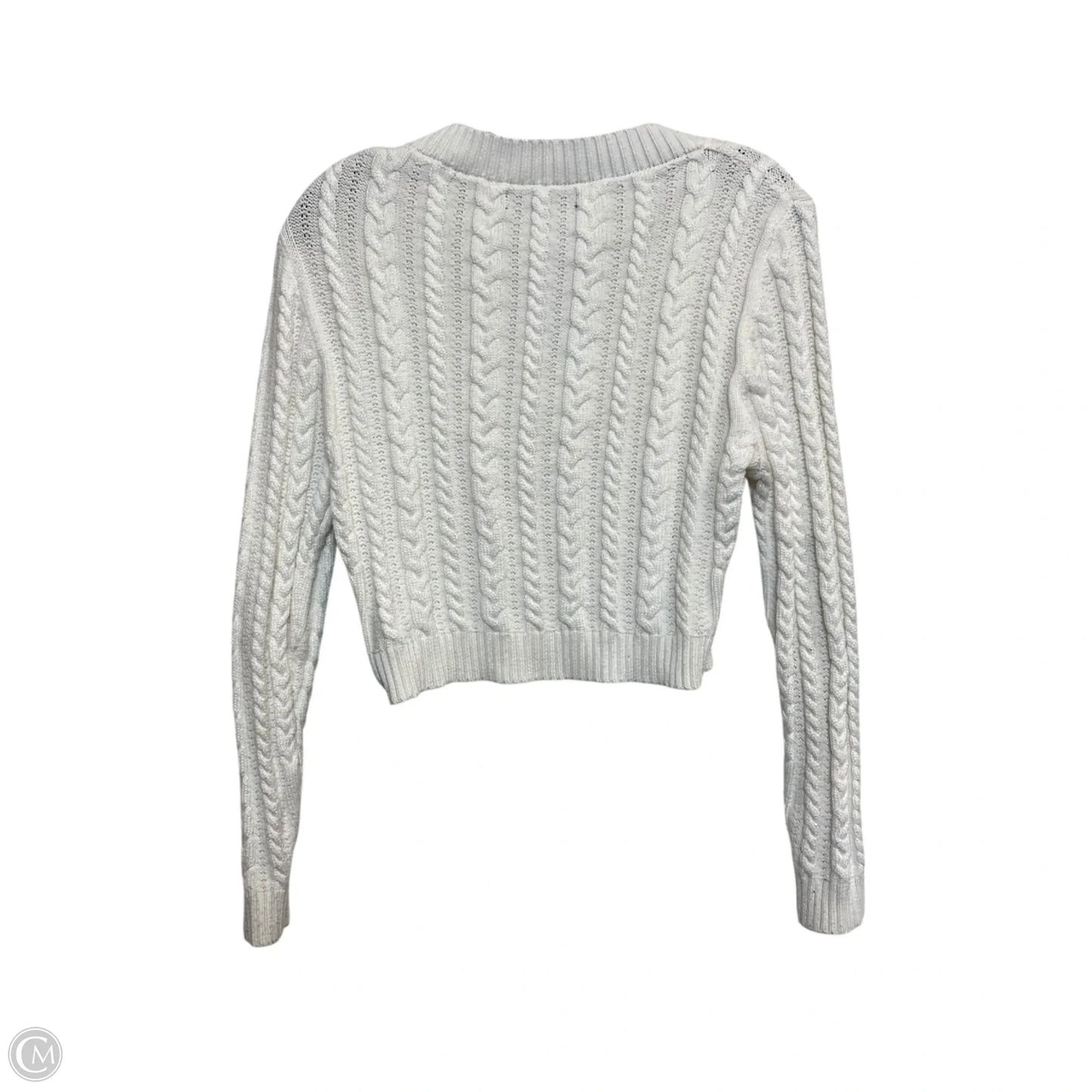 Sweater By Love Tree In White, Size: L