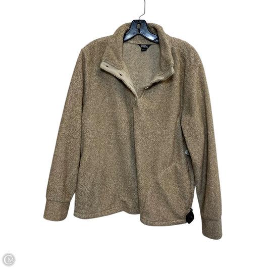 Sweatshirt Collar By Eddie Bauer In Tan, Size: Xl