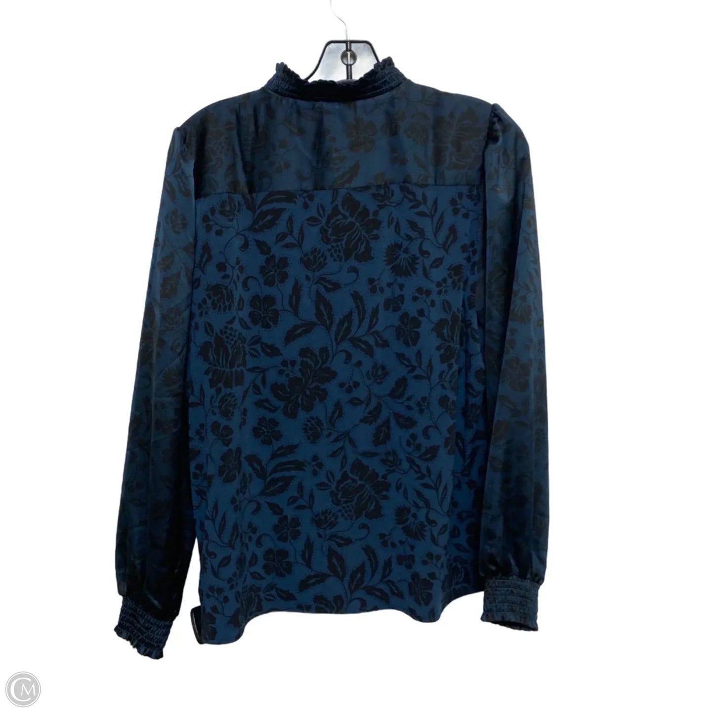 Top Long Sleeve By Ann Taylor In Blue, Size: M