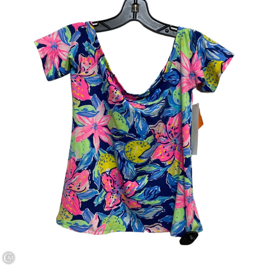 Top Short Sleeve Designer By Lilly Pulitzer In Multi-colored, Size: Xs