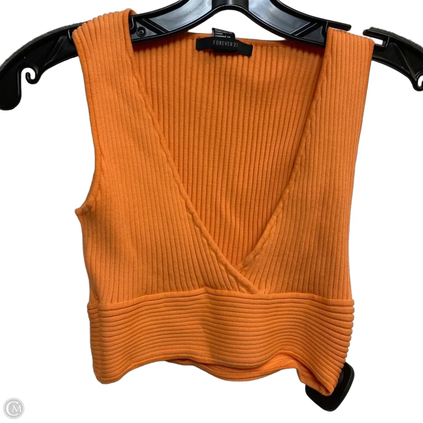 Top Sleeveless By Forever 21 In Orange, Size: Xs