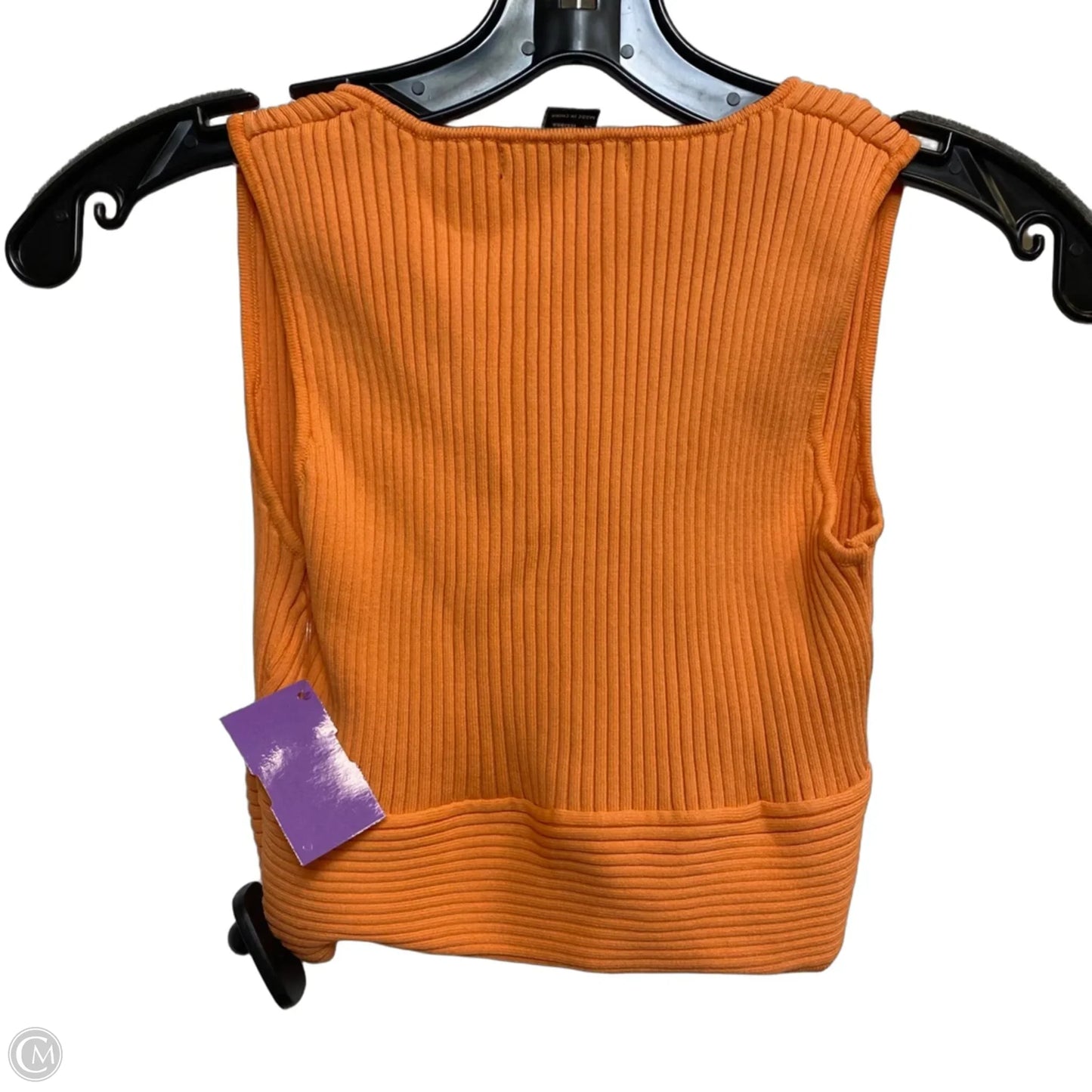 Top Sleeveless By Forever 21 In Orange, Size: Xs
