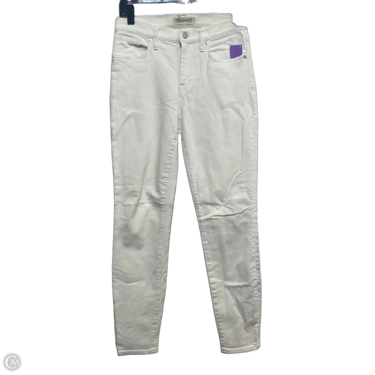 Jeans Skinny By Madewell In White, Size: 2