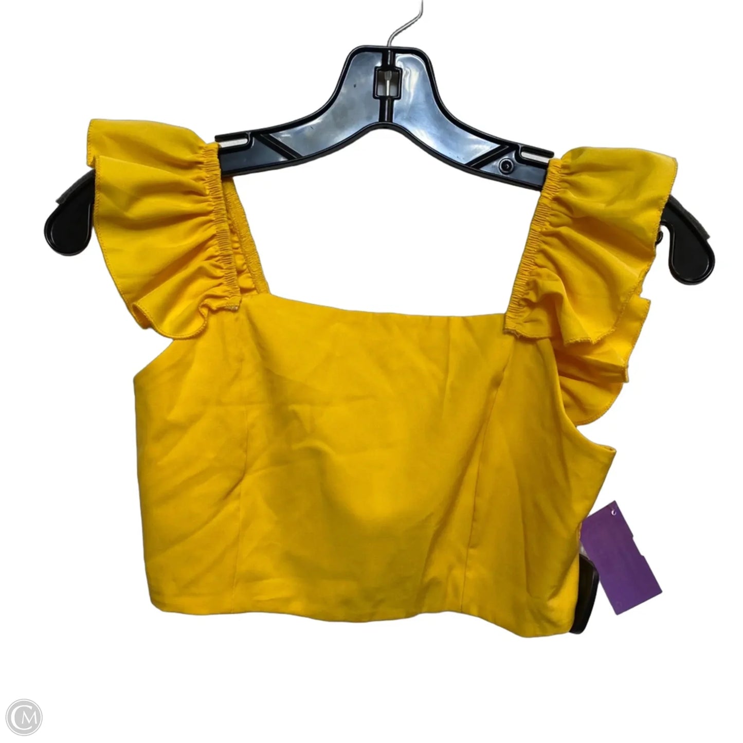 Top Sleeveless By Cmf In Yellow, Size: S