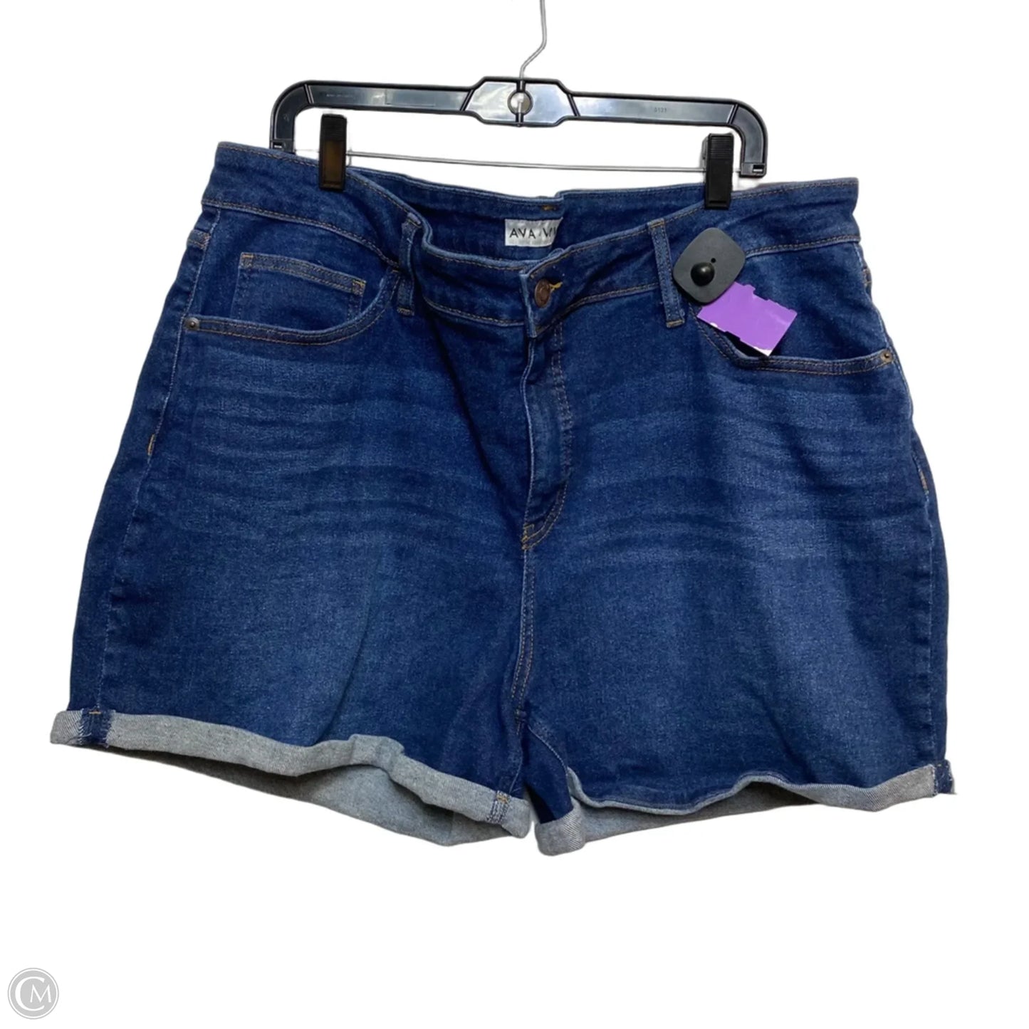 Shorts By Ava & Viv In Blue Denim, Size: 20