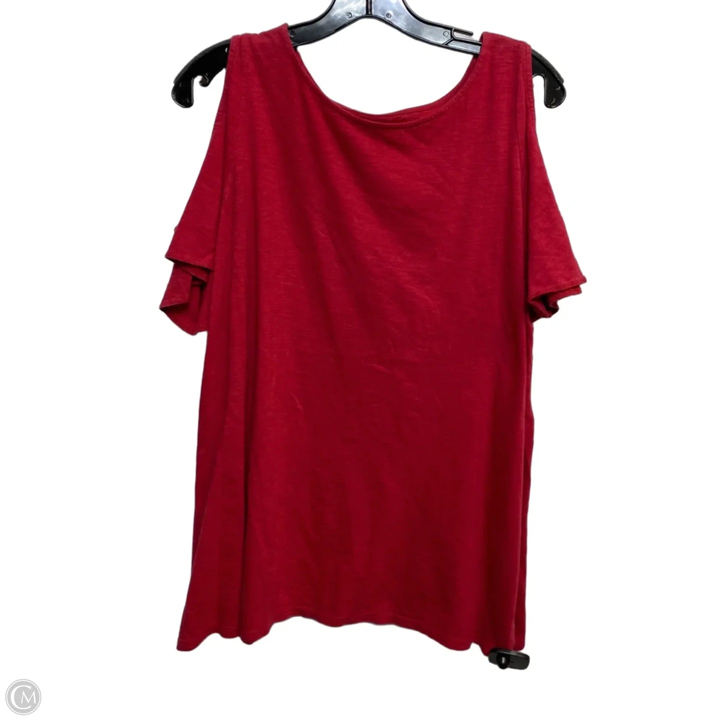 Top Short Sleeve By Loft In Red, Size: Xl