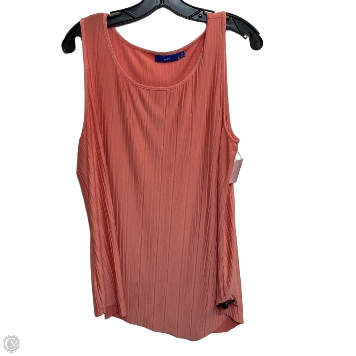 Top Sleeveless By Apt 9 In Pink, Size: Xxl