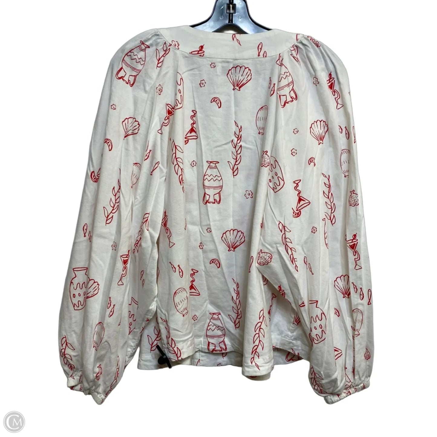 Top Long Sleeve By Sonoma In Cream, Size: Xl