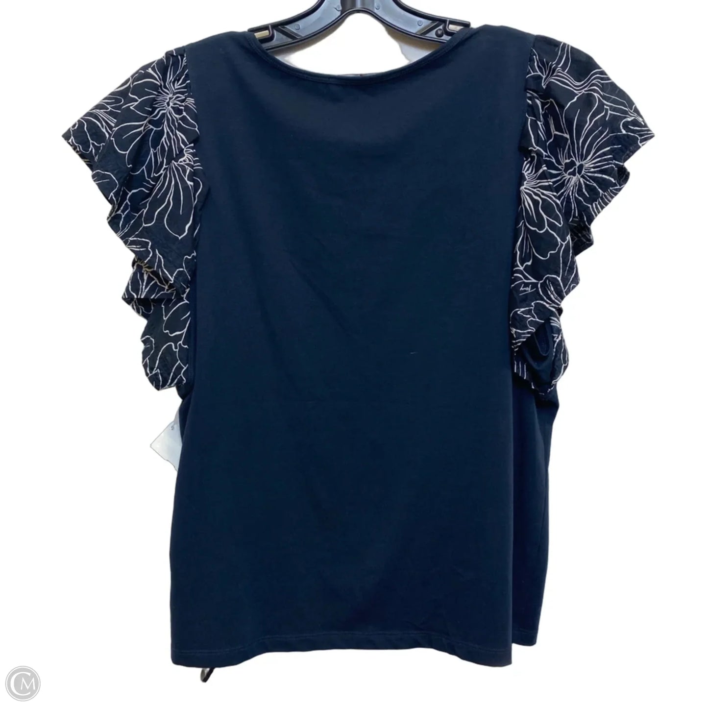 Top Short Sleeve By Tommy Hilfiger In Navy, Size: L