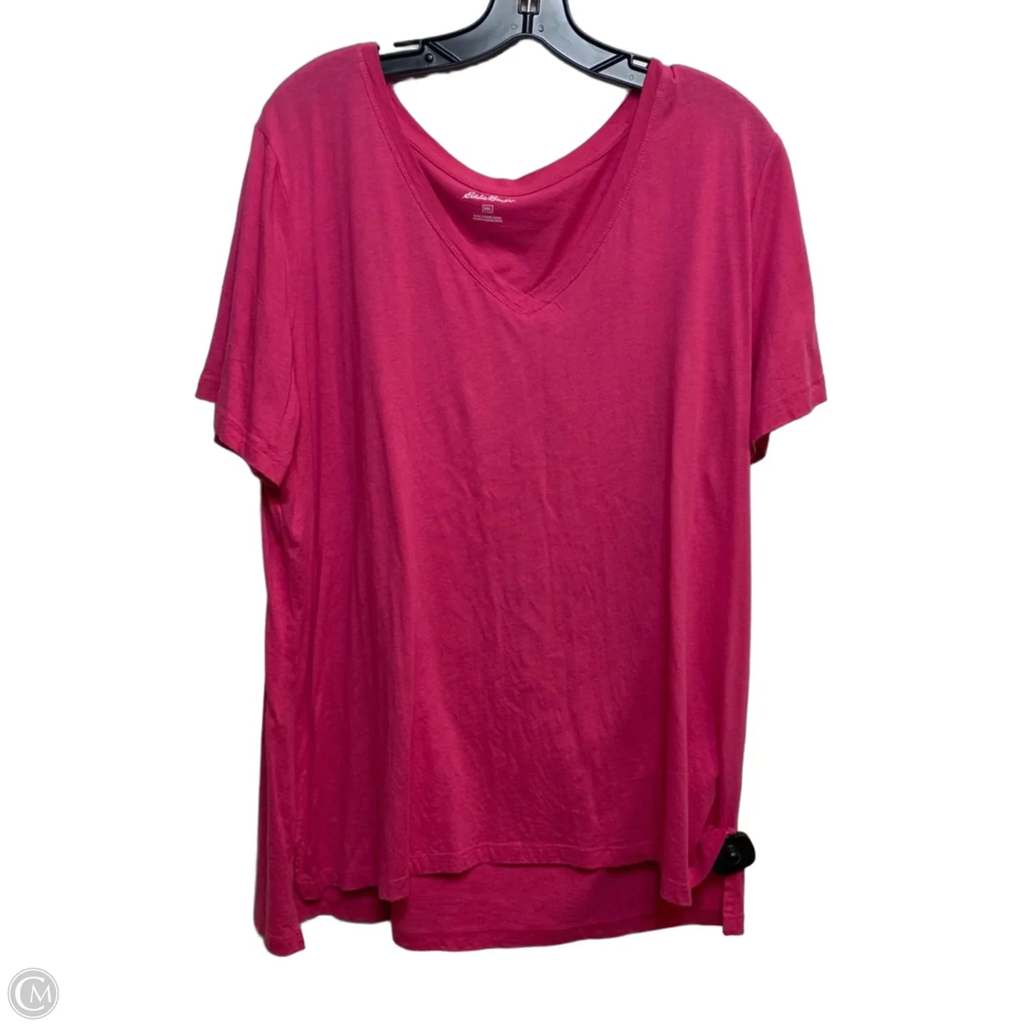 Top Short Sleeve By Eddie Bauer In Pink, Size: Xxl