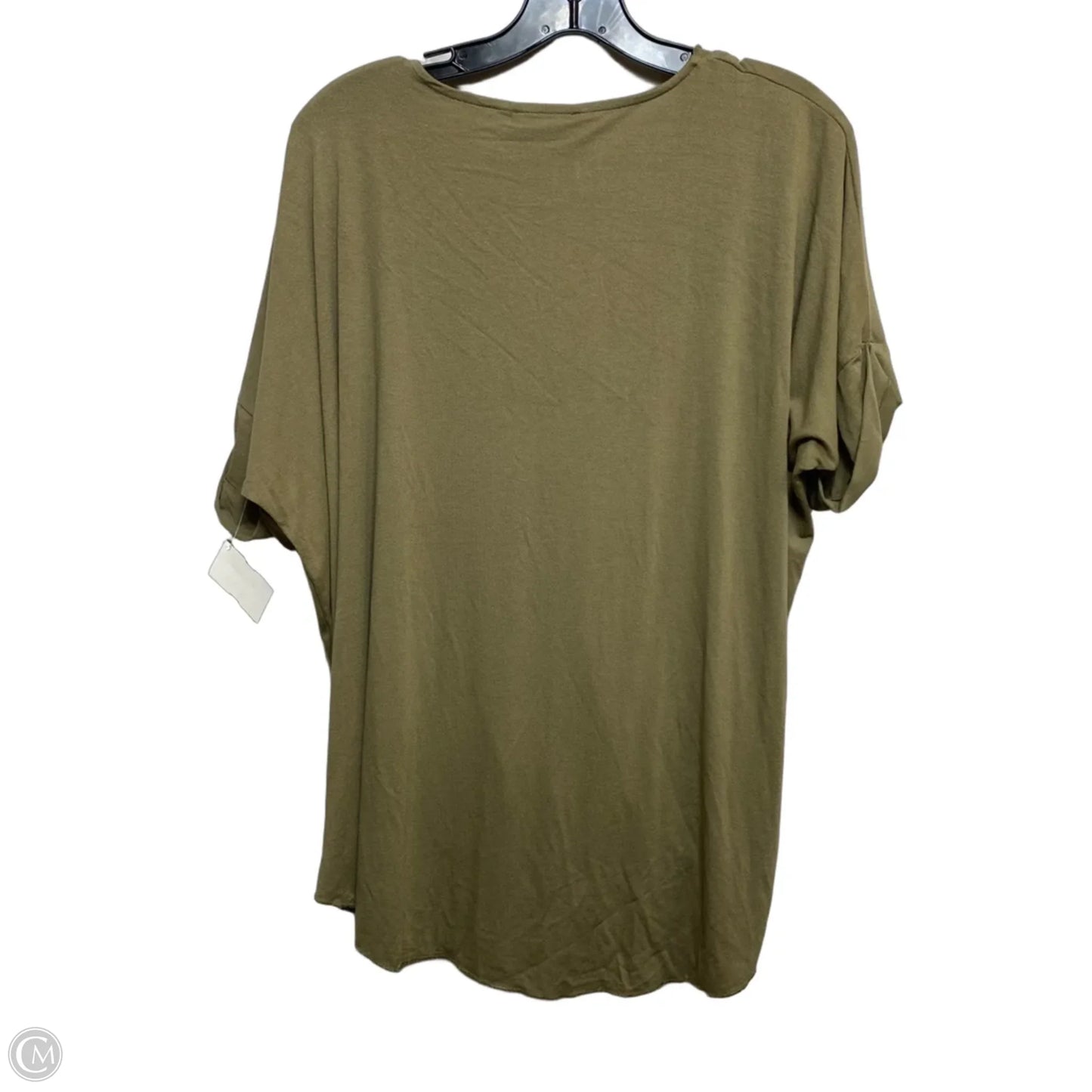 Top Short Sleeve By Zenana In Green, Size: Xl