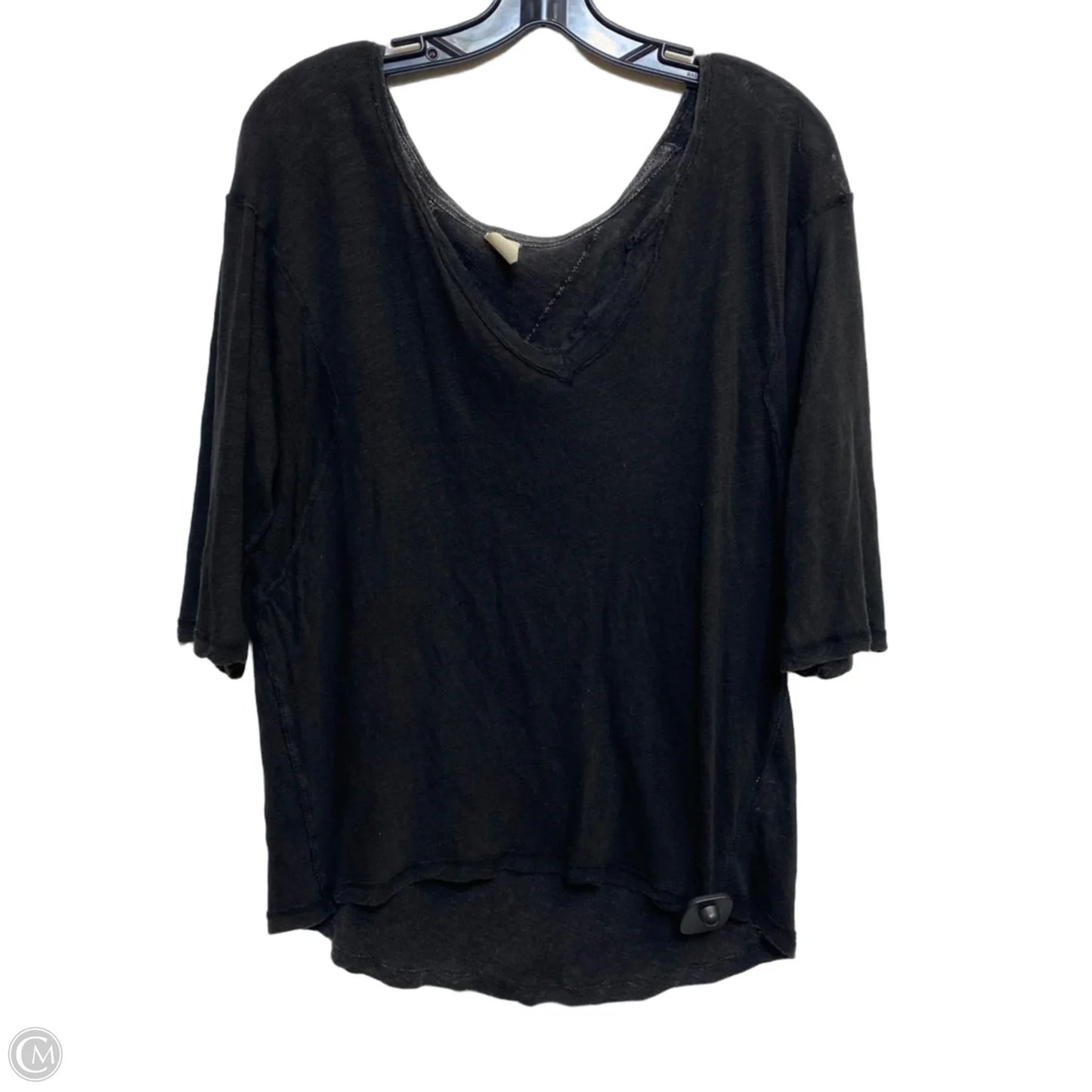 Top 3/4 Sleeve By We The Free In Black, Size: S