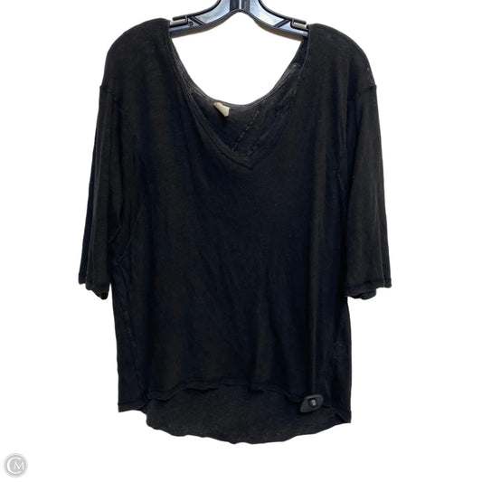 Top 3/4 Sleeve By We The Free In Black, Size: S
