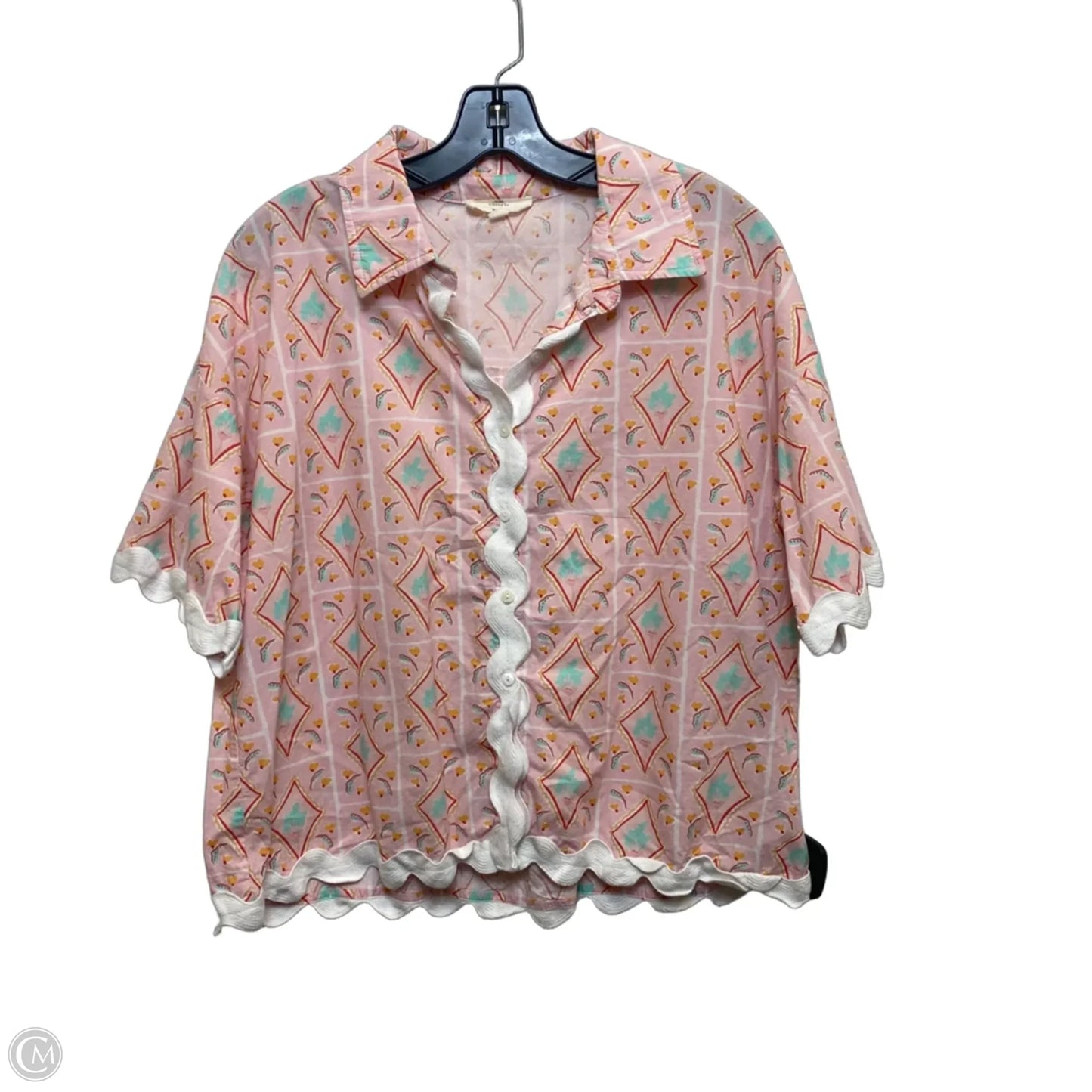 Top Short Sleeve By Entro In Pink, Size: S
