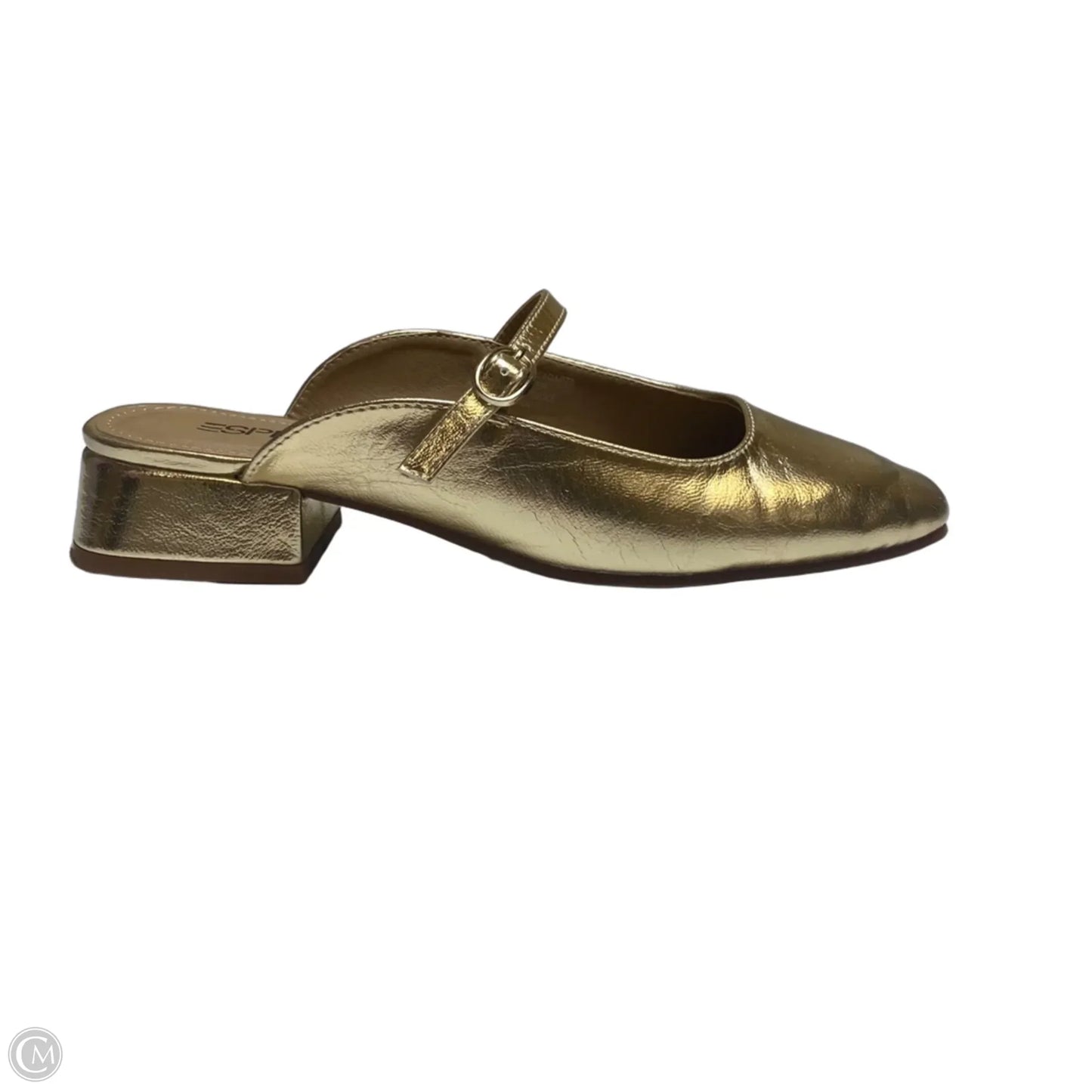 Shoes Heels Block By Esprit In Gold, Size: 6.5