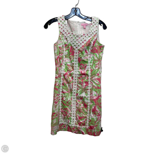 Dress Designer By Lilly Pulitzer In Green & Pink, Size: Xs