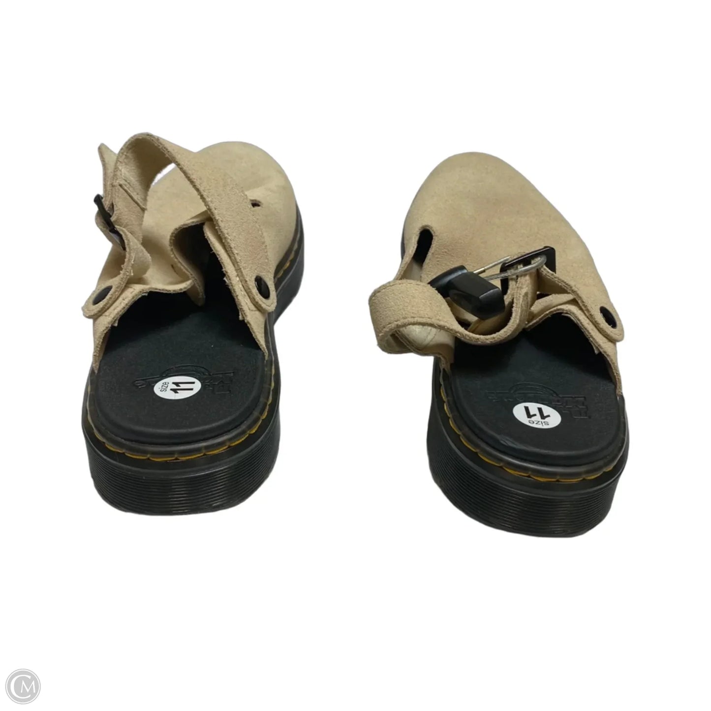 Shoes Designer By Dr Martens In Cream, Size: 11
