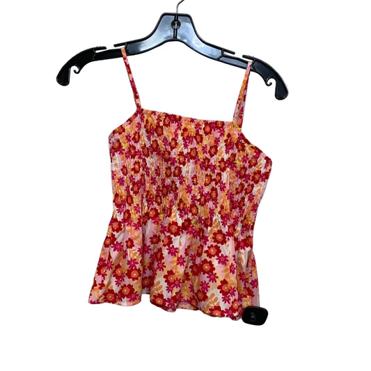 Top Sleeveless By Freshman In Pink & Red, Size: M