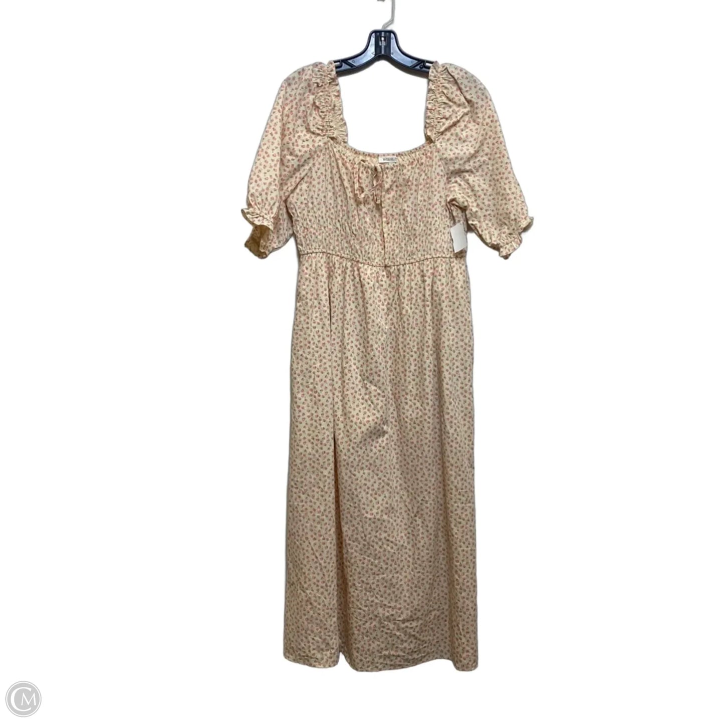 Dress Casual Midi By Wishlist In Tan, Size: L
