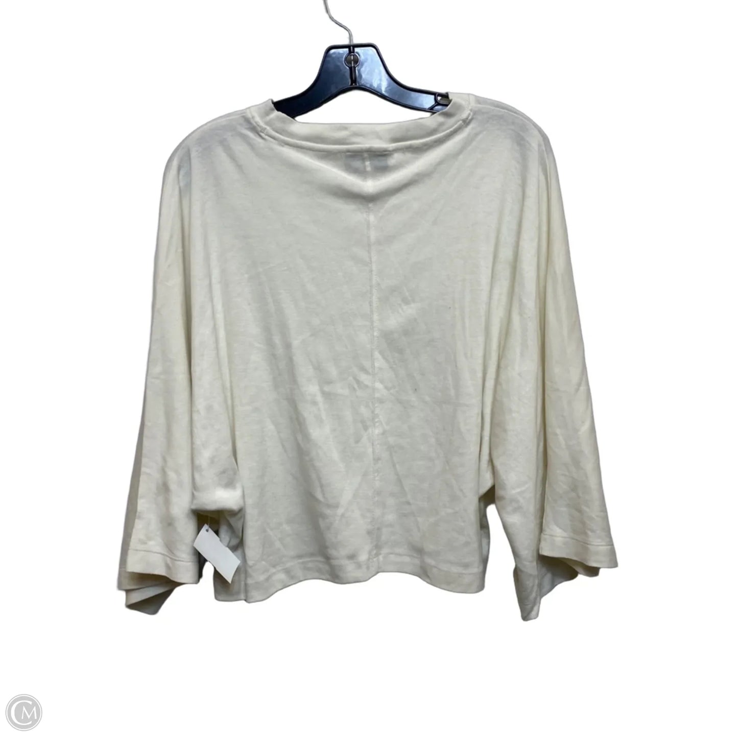 Top Short Sleeve By Topshop In Cream, Size: S