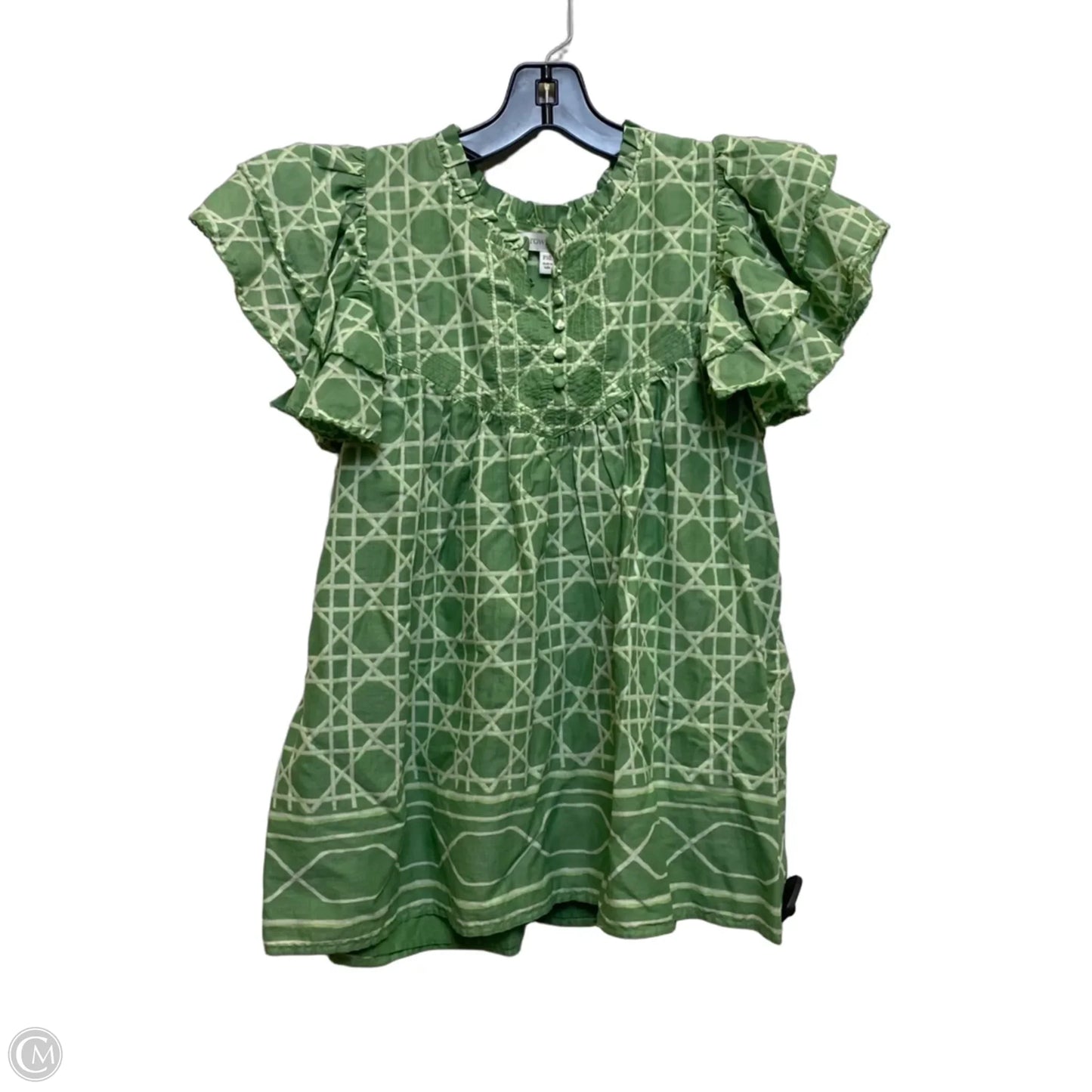 Top Short Sleeve By Crown And Ivy In Green, Size: Xlp