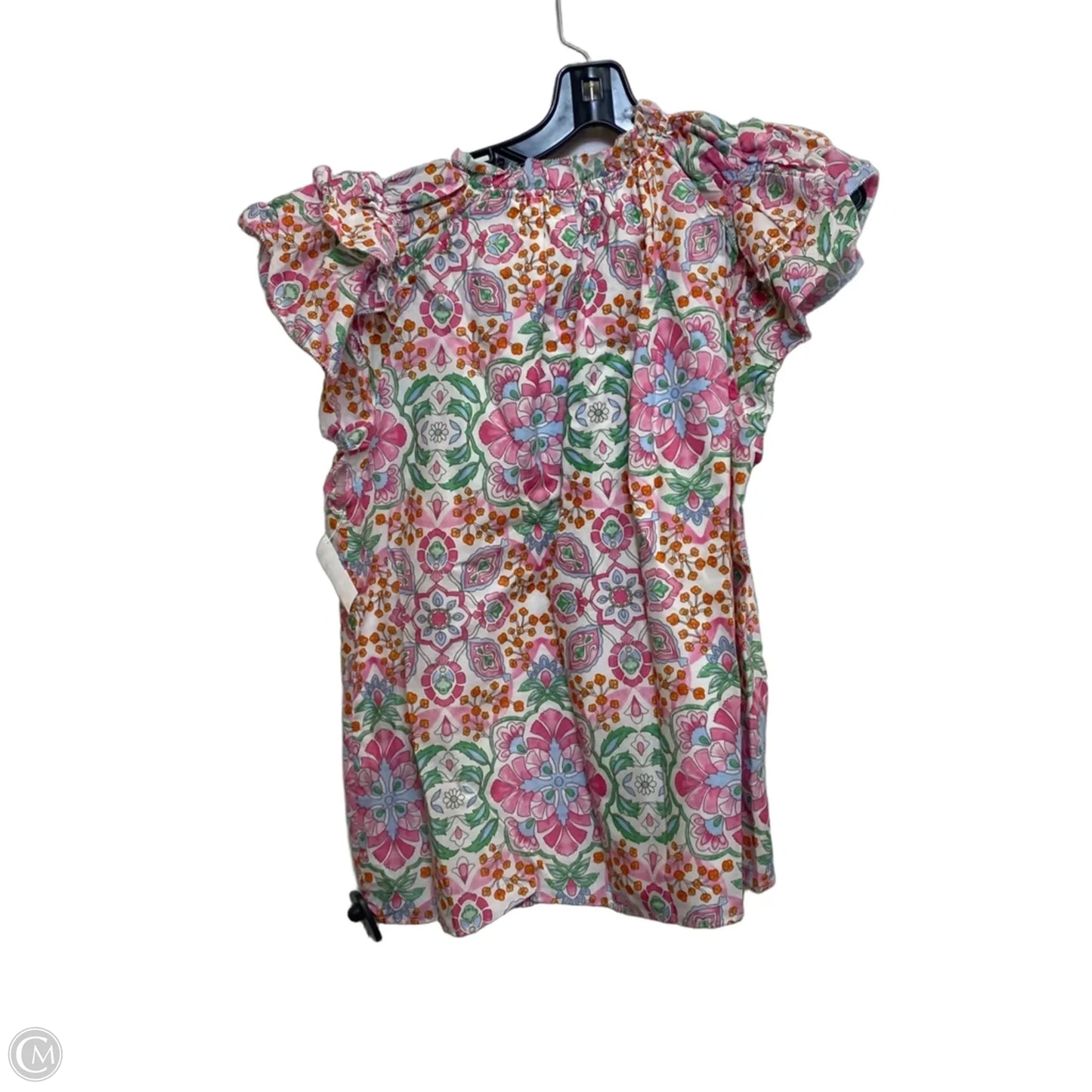 Top Short Sleeve By Philosophy In Pink, Size: L