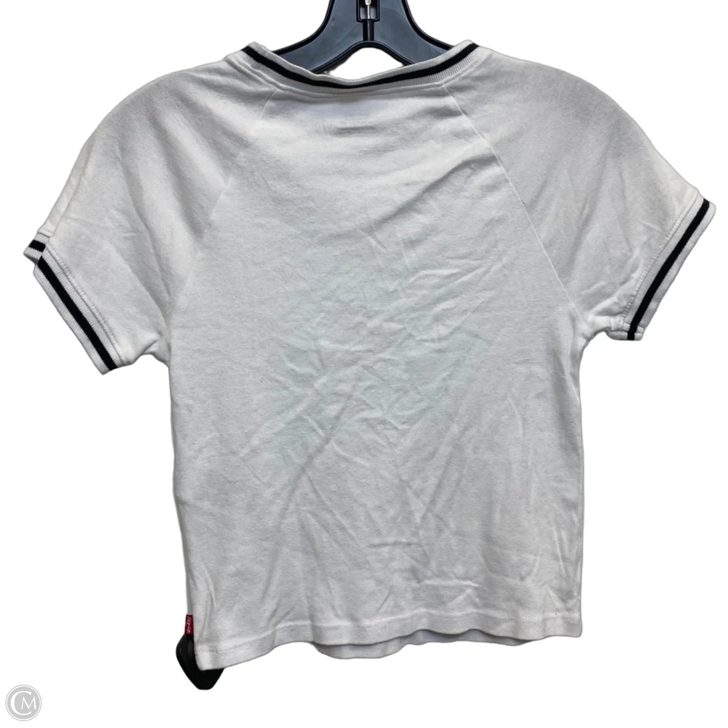 Top Short Sleeve By Levis In White, Size: M