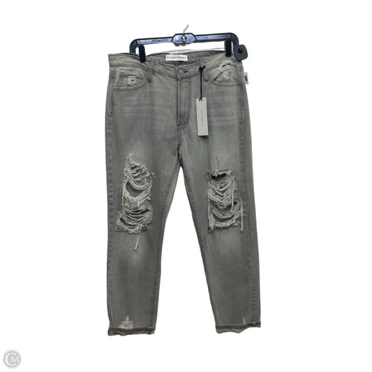 Jeans Straight By Flying Monkey In Grey, Size: 10
