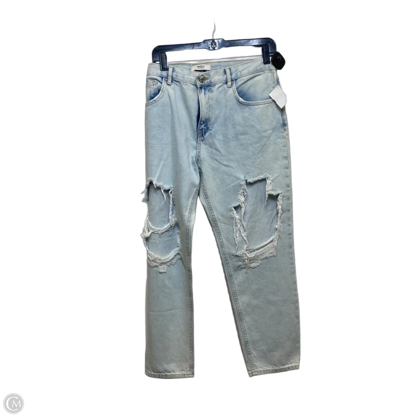 Jeans Skinny By Forever 21 In Blue, Size: 10