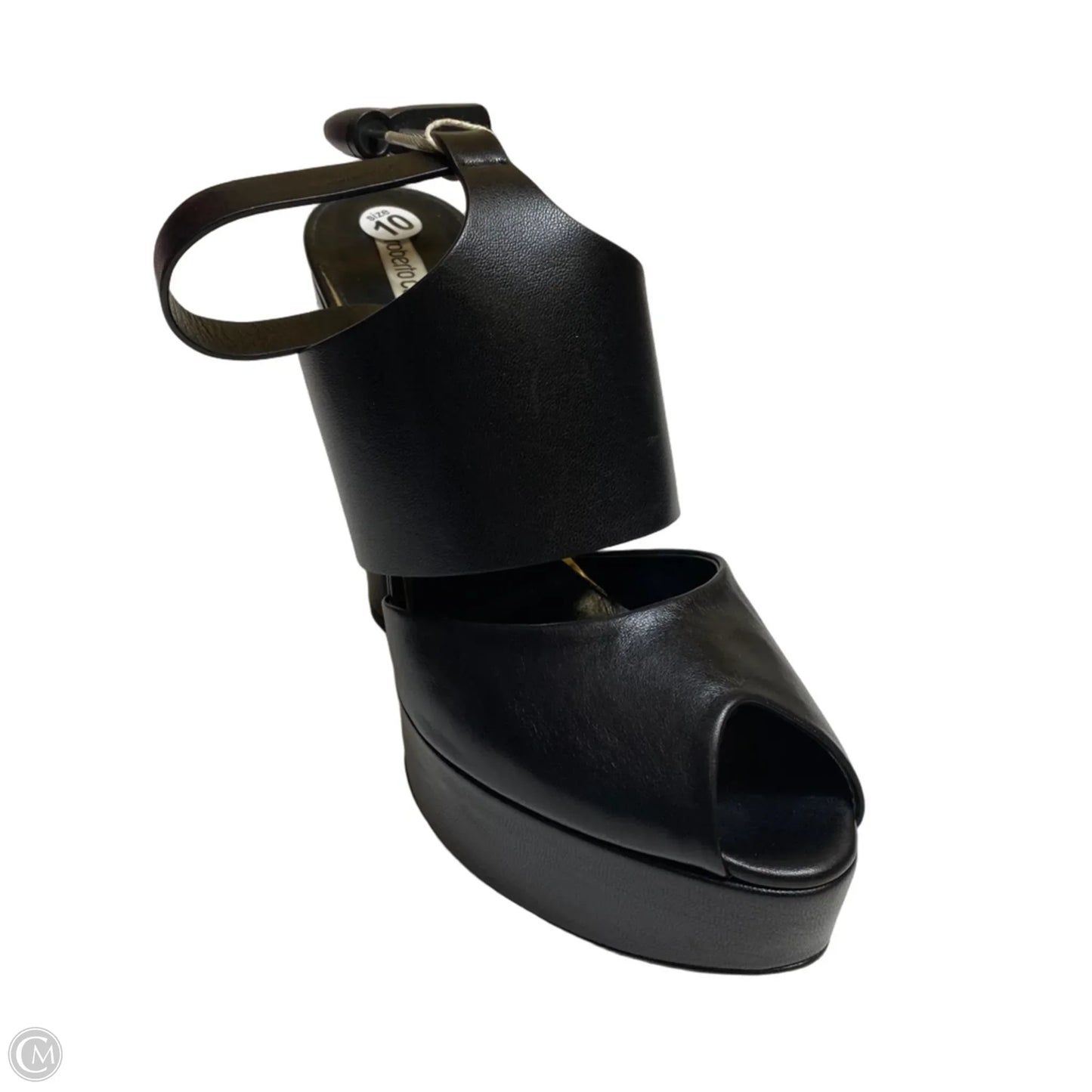 Sandals Designer By Roberto Cavalli In Black, Size: 10