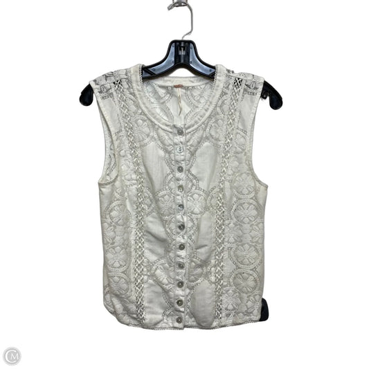 Top Sleeveless By Free People In White, Size: S