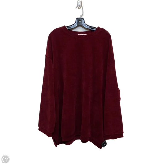 Top Long Sleeve By WLM In Red, Size: 3x
