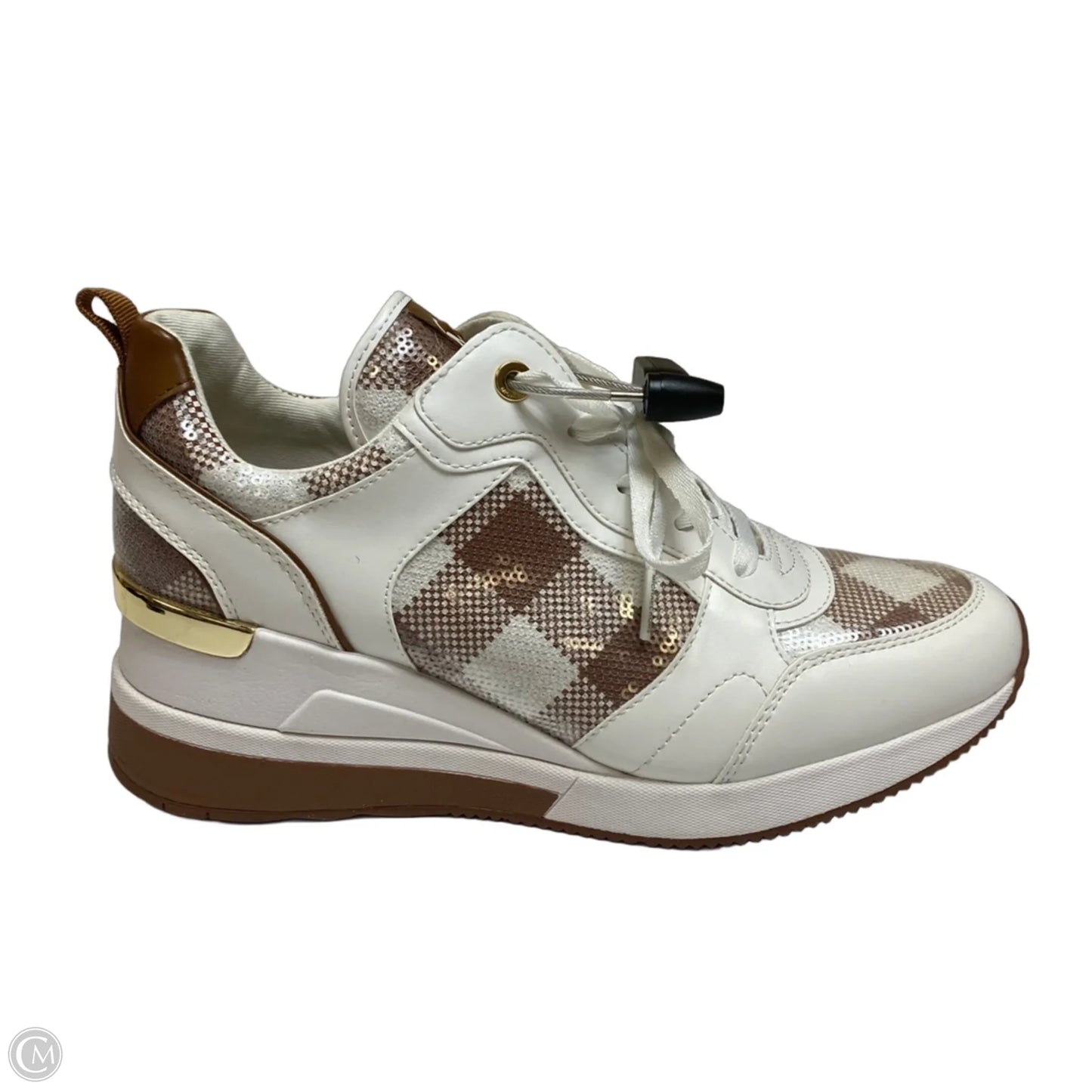 Shoes Sneakers By Michael By Michael Kors In Brown & Cream, Size: 10