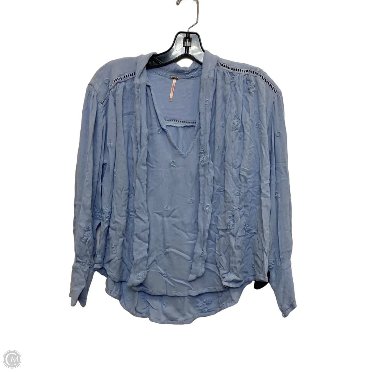 Top Long Sleeve By Free People In Blue, Size: Xs