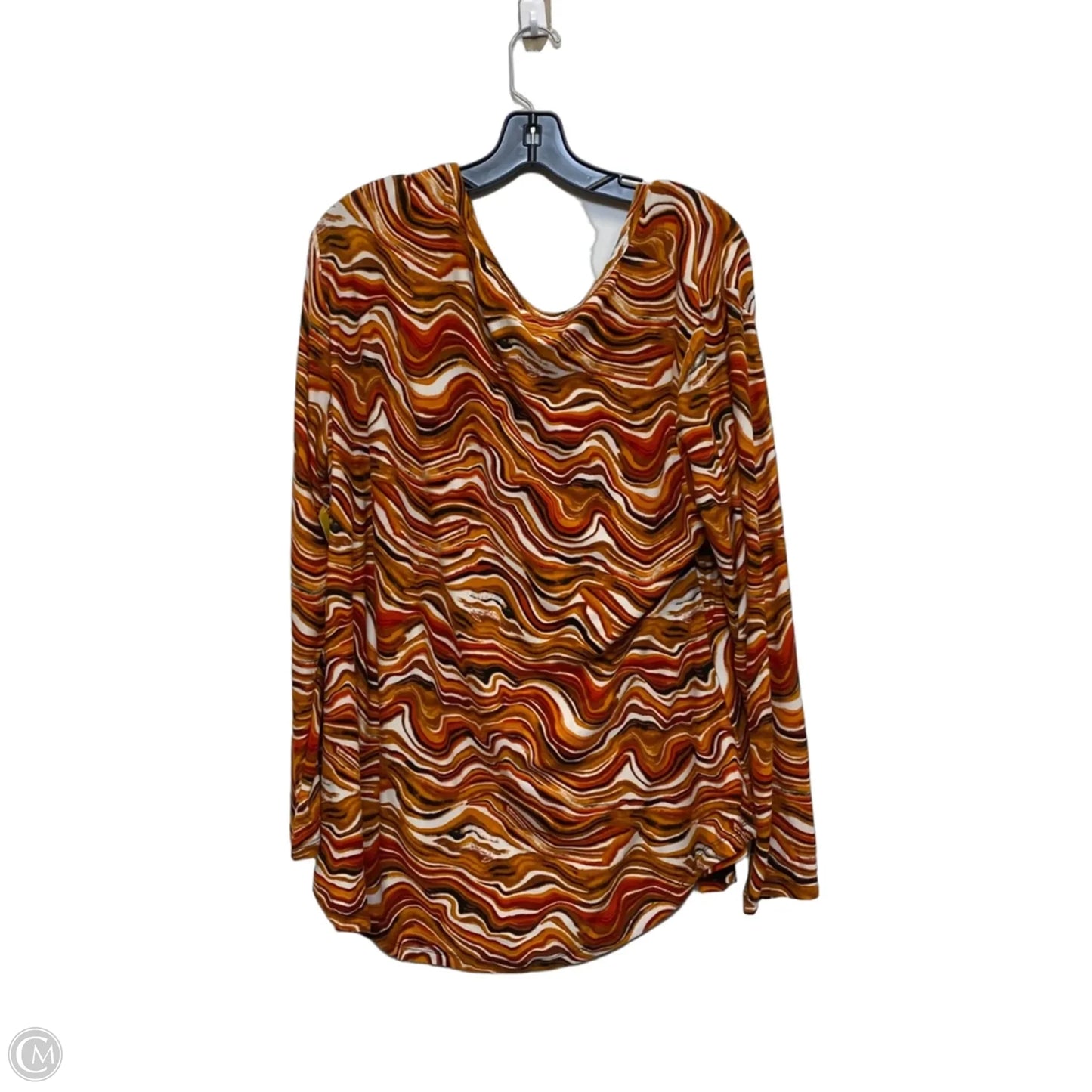 Top Long Sleeve By Forbidden Society In Orange, Size: 3x