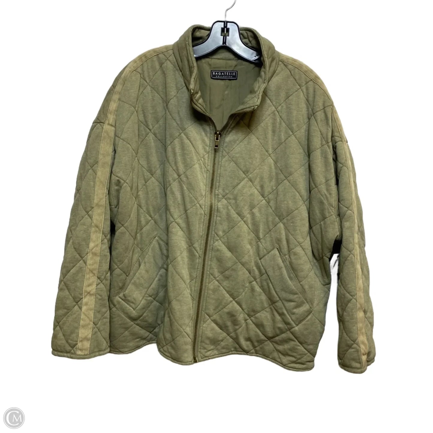 Jacket Puffer & Quilted By Bagatelle In Green, Size: L