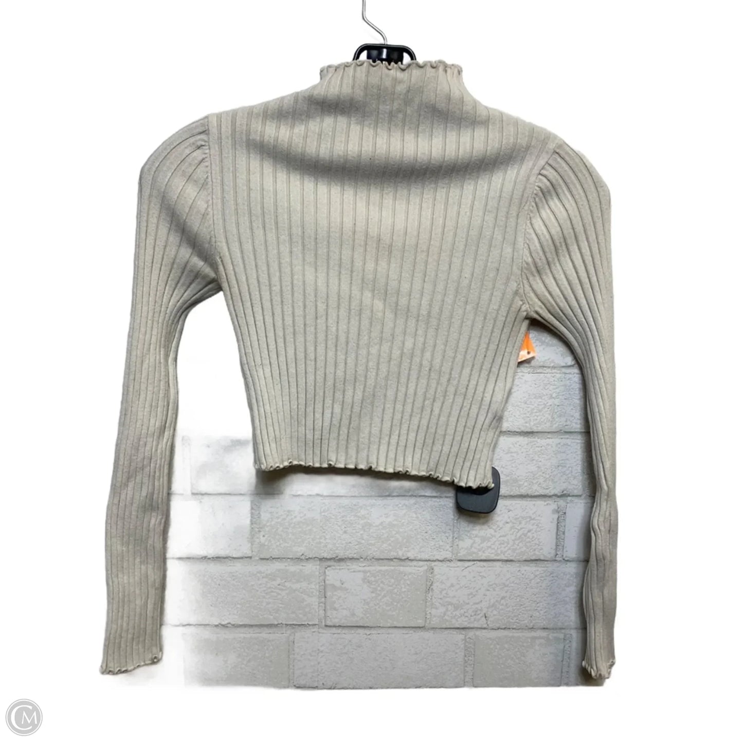 Top Long Sleeve By Princess Polly In Cream, Size: S