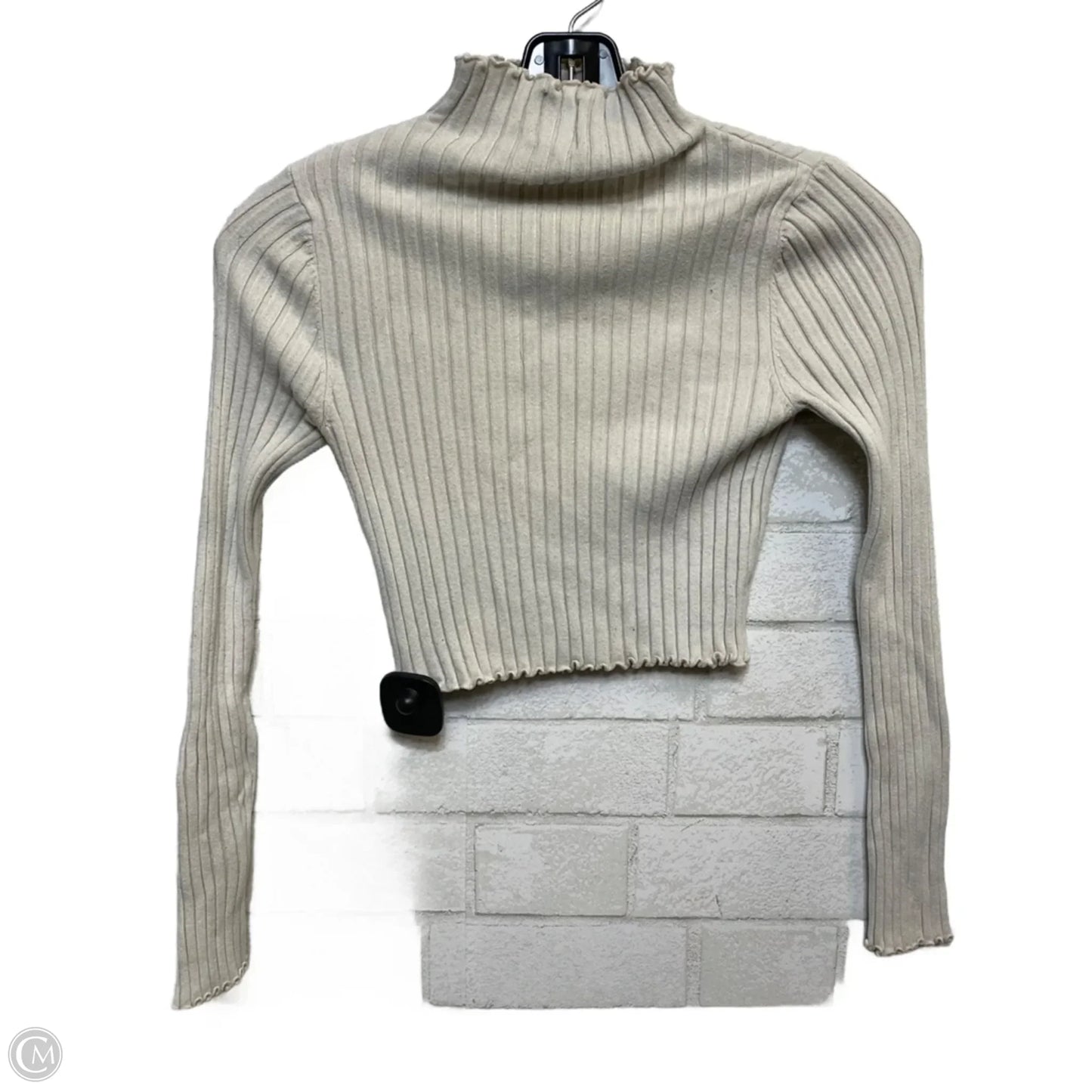 Top Long Sleeve By Princess Polly In Cream, Size: S