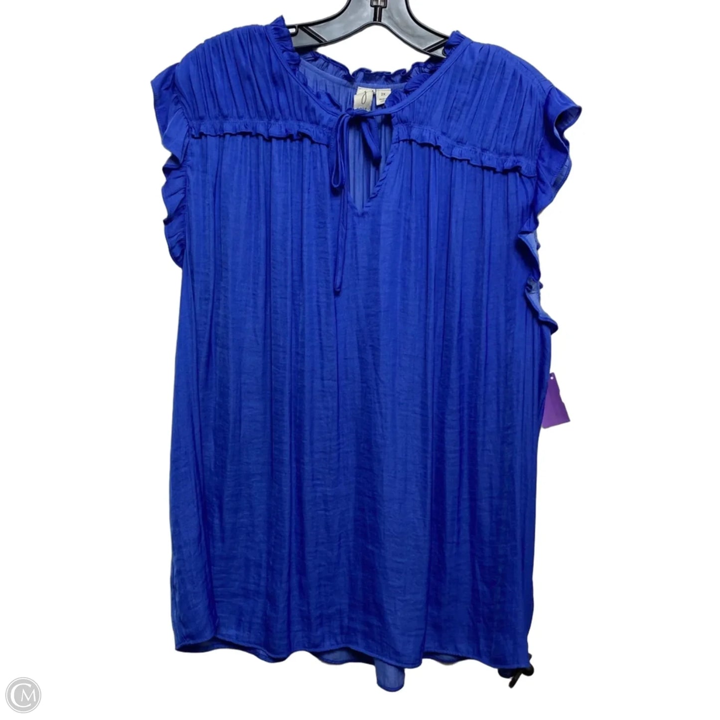 Top Sleeveless By Joie In Blue, Size: 2x