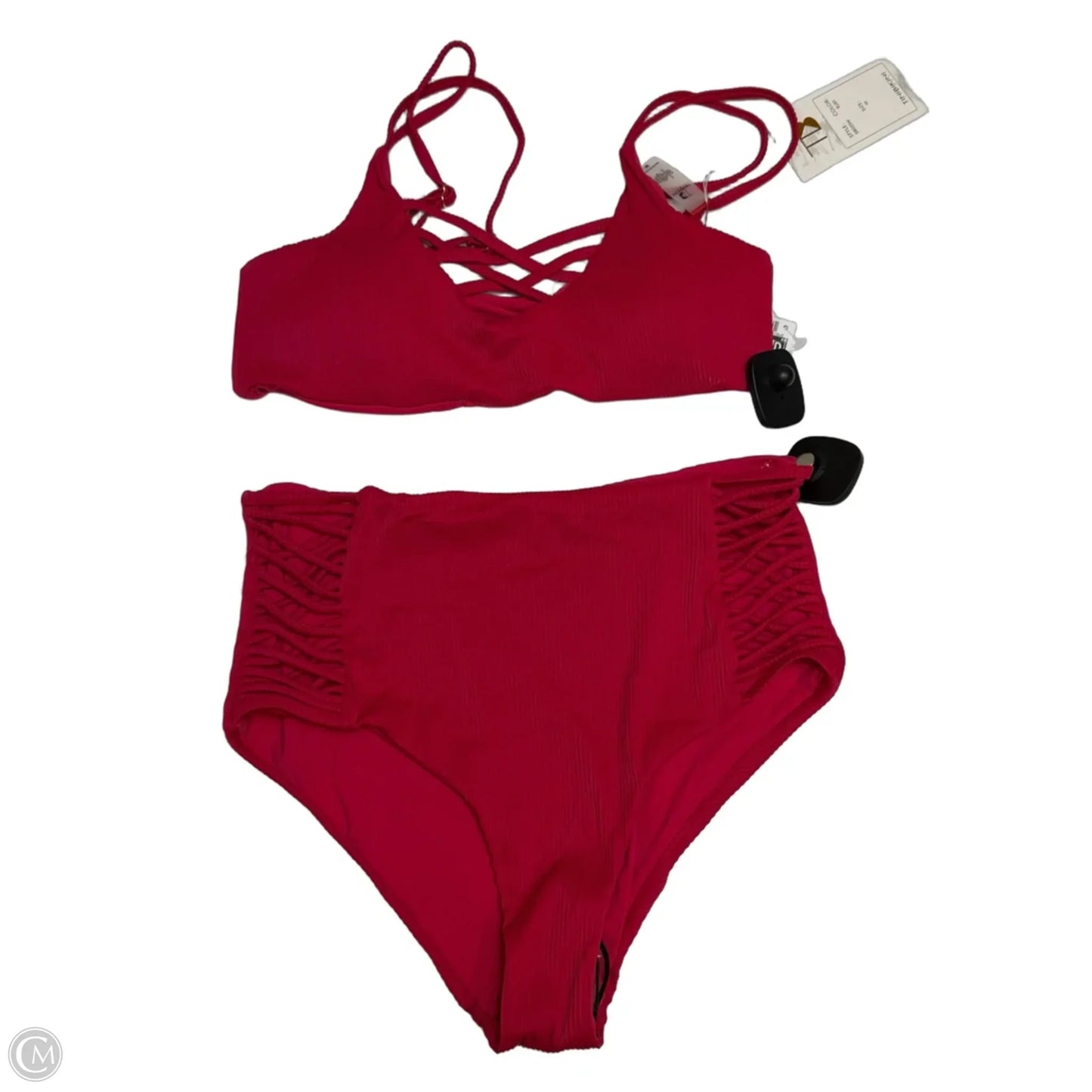 Swimsuit 2pc By Tinibikini In Red, Size: M