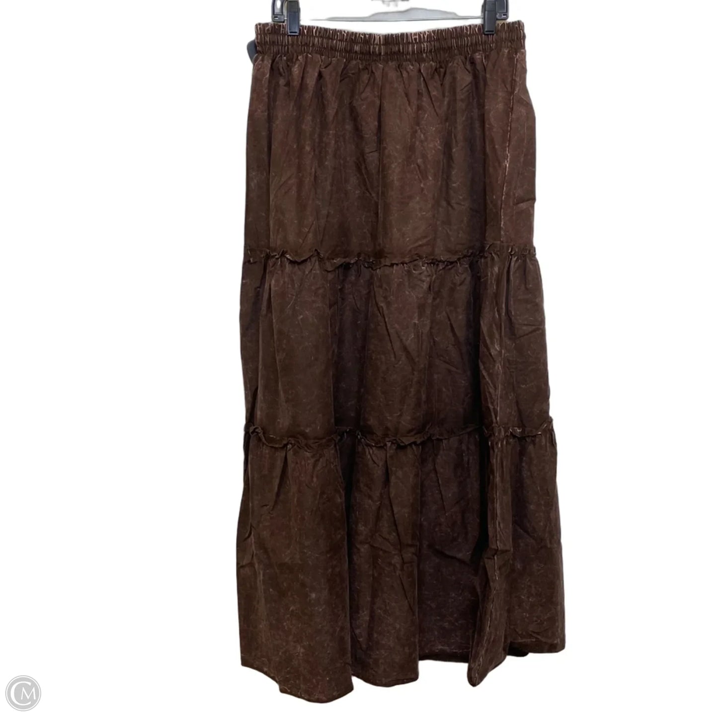 Skirt Maxi By Zenana In Brown, Size: Xl