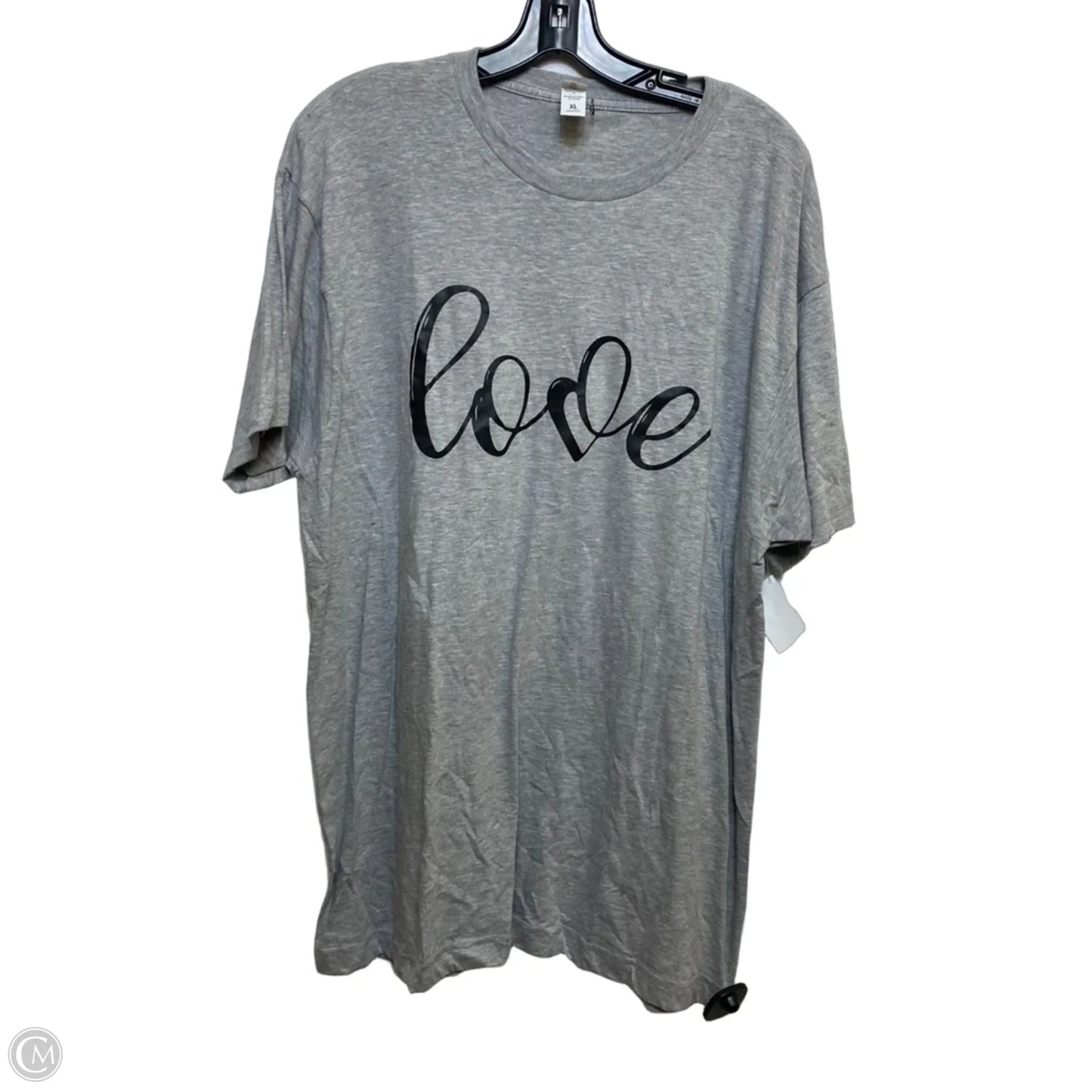Top Short Sleeve By Tultex In Grey, Size: Xl